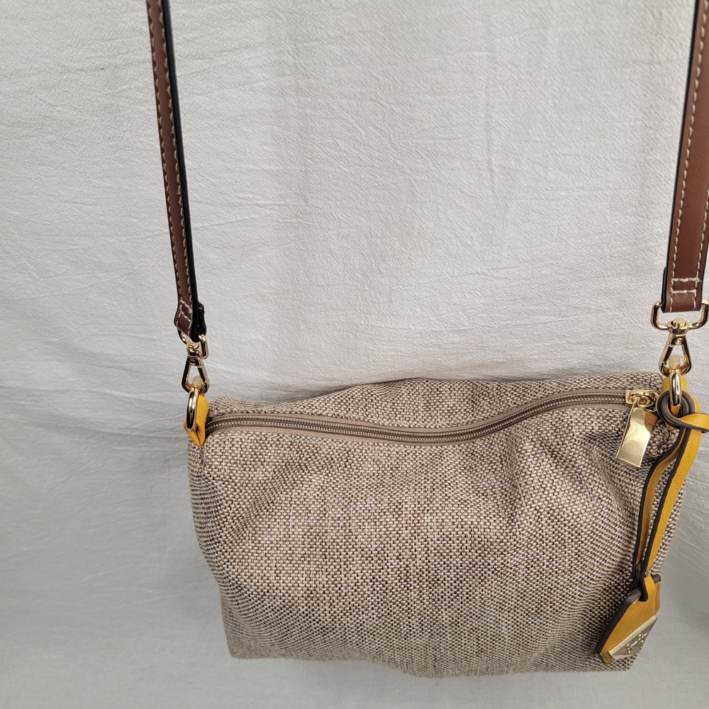 Stylish Tan and Yellow Women's Bag - Picture 6 of 7